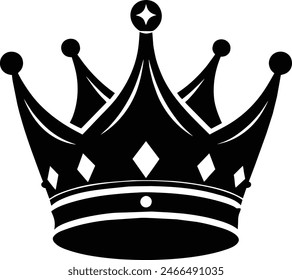 Crown Silhouette, Great for creating certificates, awards, celebratory posters, certificates, awards, celebratory, Royalty and Luxury Designs