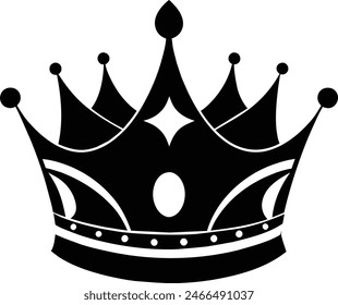 Crown Silhouette, Great for creating certificates, awards, celebratory posters, certificates, awards, celebratory, Royalty and Luxury Designs