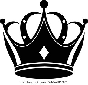 Crown Silhouette, Great for creating certificates, awards, celebratory posters, certificates, awards, celebratory, Royalty and Luxury Designs