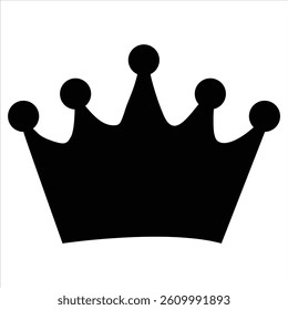 crown silhouette icon vector illustration