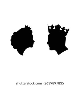 crown silhouette, crown, king crown, queen crown