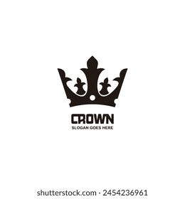 Logo de la silueta de la corona en Vector
