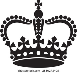 A  crown silhouette is a sleek, minimalistic representation of a crown using its outer shape or outline. Often seen in logos, designs, and artworks, it symbolizes royalty, power, and elegance while.