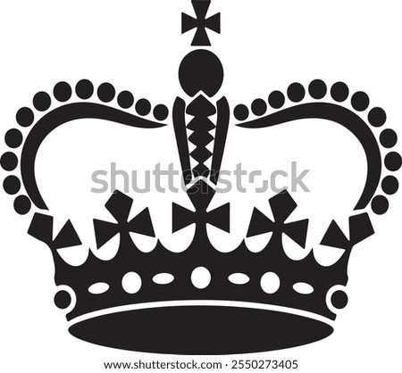 A  crown silhouette is a sleek, minimalistic representation of a crown using its outer shape or outline. Often seen in logos, designs, and artworks, it symbolizes royalty, power, and elegance while.