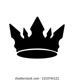 Crown silhouette vector illustration for king, winner, logo, icon, award, royal theme