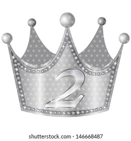 Crown silver metal