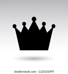 crown simple black and white