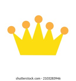 crown simple clipart vector illustration.
