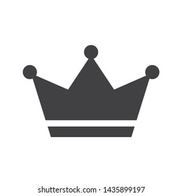 Crown simple icon isolated on the white background