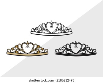 Crown SVG Printable Vector Illustration