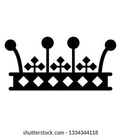 Crown symbol icon design 