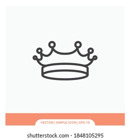 Crown Symbol Icon Vector Illustration