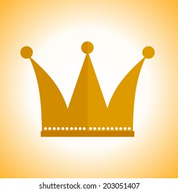 Crown. A symbol of luxury, power. Vector illustration. 