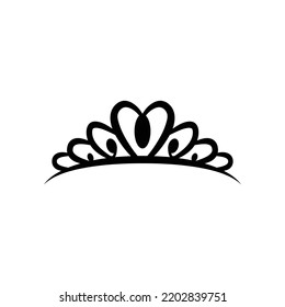 Crown symbol silhouette illustration design