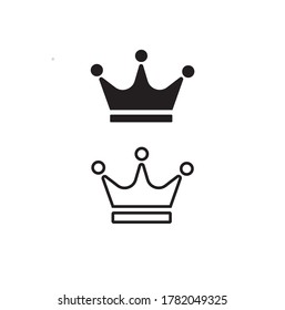 Símbolo de la corona para el diseño de tu sitio web, logotipo, aplicación, interfaz de usuario. Ilustración vectorial.