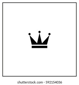Crown symbol for your web site design, logo, app Vector Icon. 