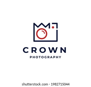 crown tech vector logo design. modern minimalist technology logo design