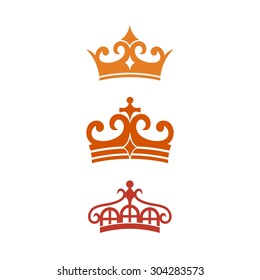 Crown template royal elegance logo