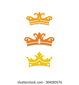 Crown template royal elegance logo