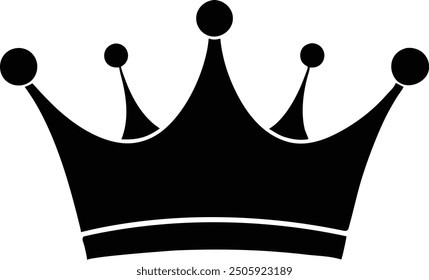 crown this is a editable eps file vector silhouette illustration 