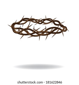 Crown of thorns EPS 10 vector, grouped for easy editing. No open shapes or paths.