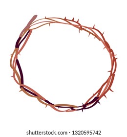 Crown of thorns. Holy week. Vector illustration design