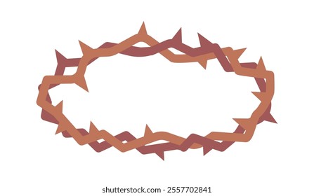 Crown of thorns religious symbol