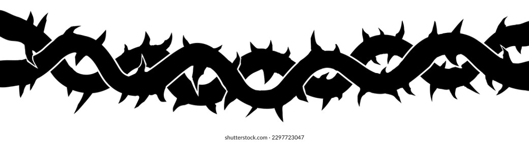 Crown of thorns sign symbol. Vector illustration isolated on white background.