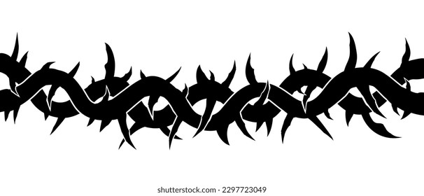 Crown of thorns sign symbol. Vector illustration isolated on white background.