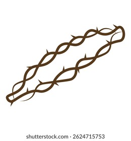 Coroa de espinhos. Ilustração vetorial