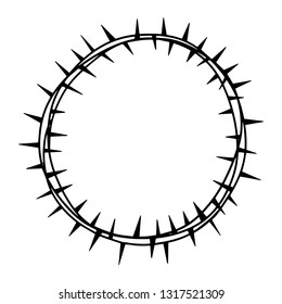 Crown Of Thorns Vector Illustration. Jesus died for you.