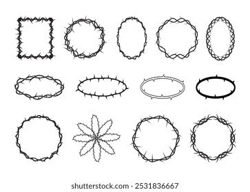 Crown Thorns Vetor Para Impressão, Crown Thorns Clipart, Crown Thorns Vetor Illustration