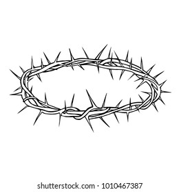 Crown Of Thorns Vector Illustration– stock illustration 