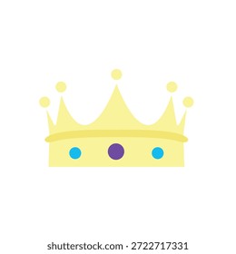 coroa tiara joia rei real príncipe princesa rainha ouro ganhador vencedor símbolo emoji símbolo ícone vetor ilustração isolado plano