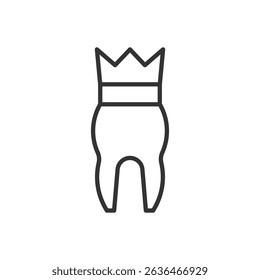 Crown tooth icon Sign Symbol
