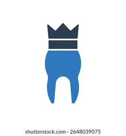 Crown tooth icon Sign Symbol