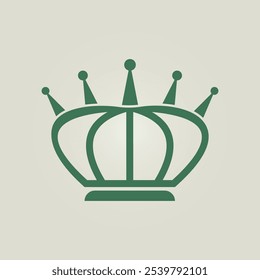 Crown trendy artwork attractive abstract vector illustration colorful practical design.eps