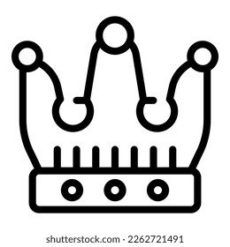 Crown trophy icon outline vector. Win medal. Cup winner