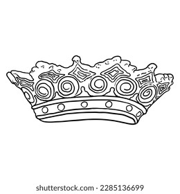 Crown of twelve stars drawing, represent the twelve apostles, and symbol of Saint Mary exalted status as the Queen of Heaven. Representation of Mary's purity and her sinlessness, mother of Jesus.