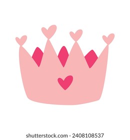 elementos de diseño del día de crown valentine