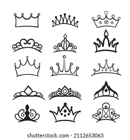  Crown Vector, Crown Clip Art, Queen, King, Tiara, Princess Crown Cricut svg