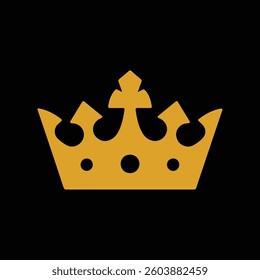 Crown vector collection, royal luxury symbols, black crown silhouettes, diverse crowns designs, isolated on black background