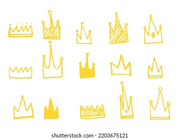 crown vector design illustration isolated on white background 