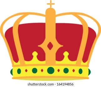 Crown vector drawing