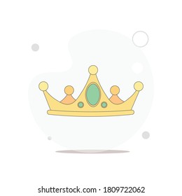 KronVektorgrafik auf Weiß