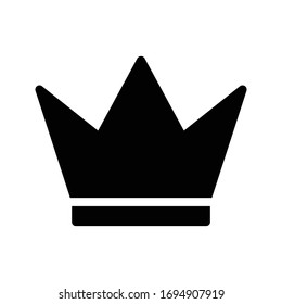 crown vector glyph flat icon 
