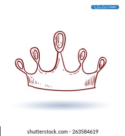 Crown, Vector  Hand Drawn Vector.