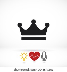 Crown Vector icon