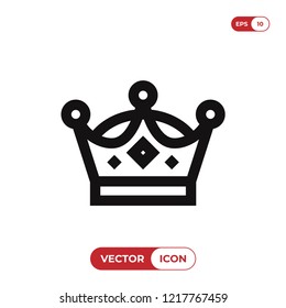 Crown vector icon