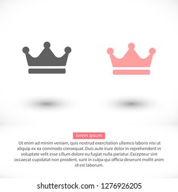 Crown Vector icon